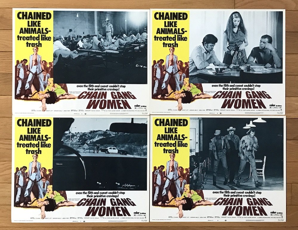 Chain Gang Women (1971) Lobby Card Set